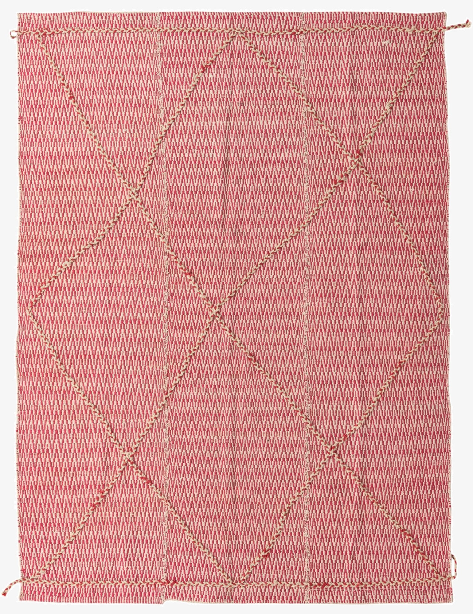 6' 1 x 8' 6  Hand Knotted Moroccan Wool Rug