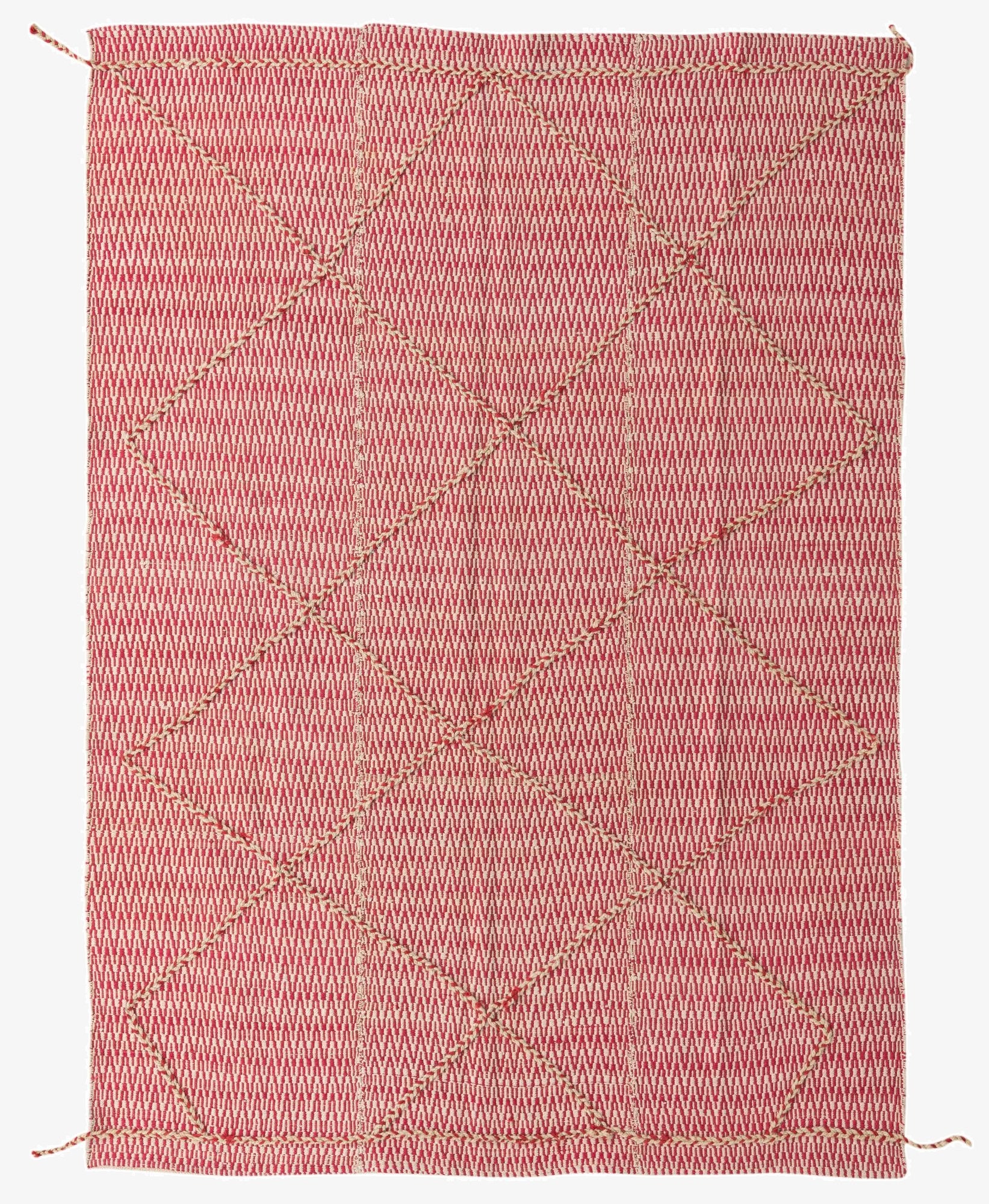 6' 2 x 8' 8  Hand Knotted Moroccan Wool Rug