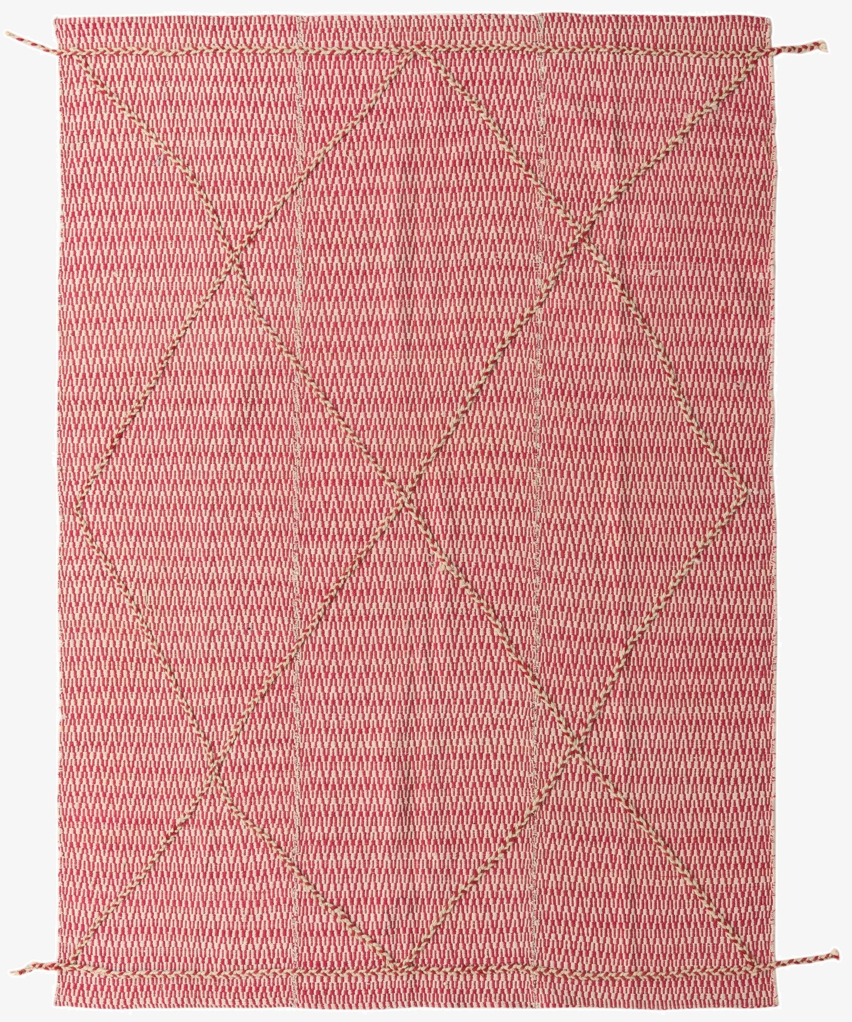 6' 2 x 8' 5  Hand Knotted Moroccan Wool Rug