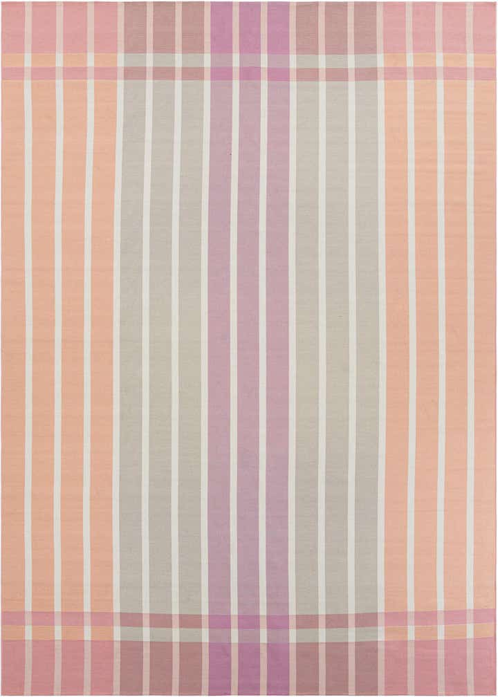 10' x 13' Easy-Clean Striped Indoor / Outdoor Rug