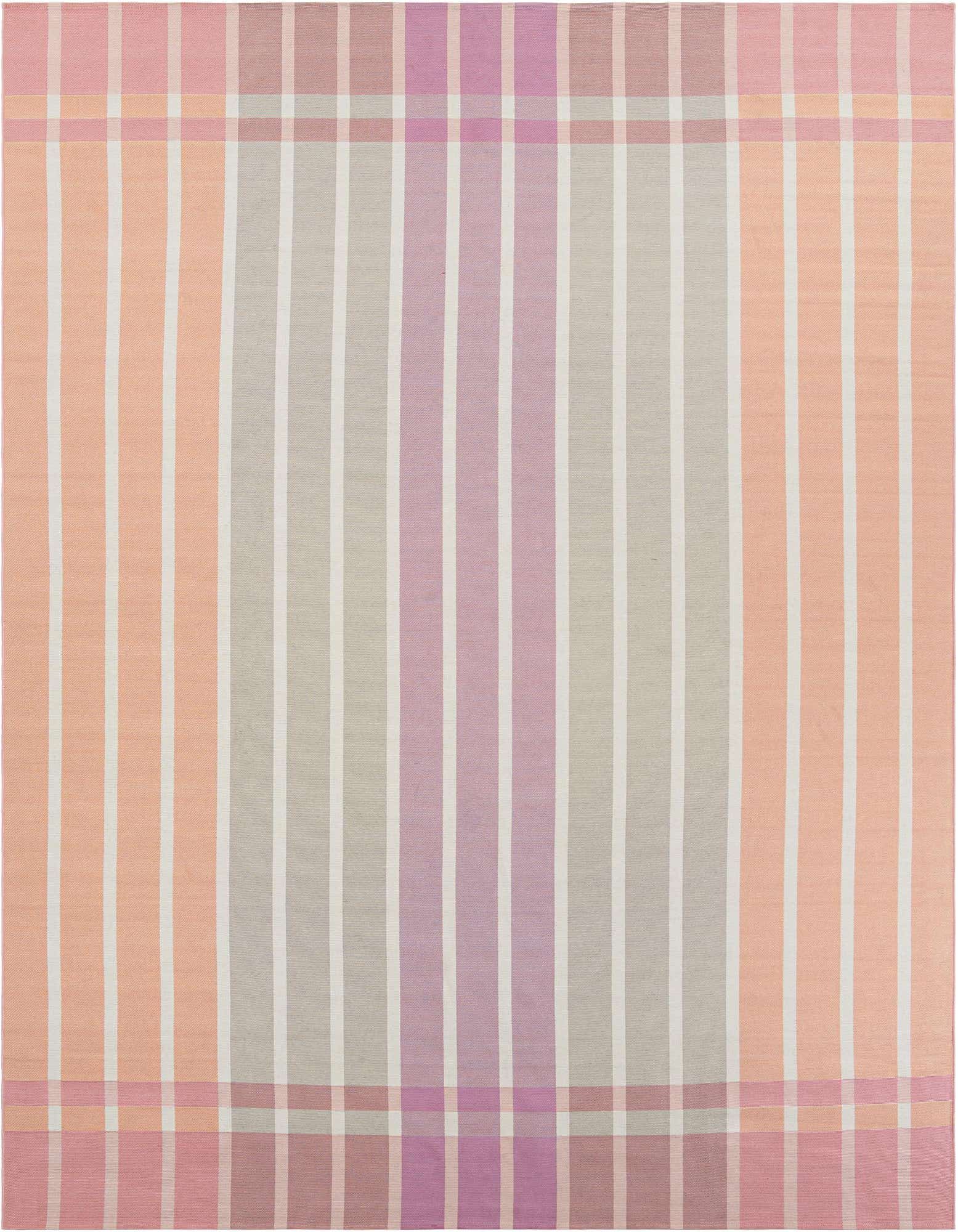 10' x 13' Easy-Clean Striped Indoor / Outdoor Rug