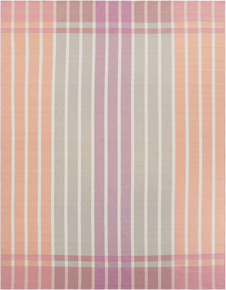 Detail image of 10' x 13' Easy-Clean Striped Indoor / Outdoor Rug