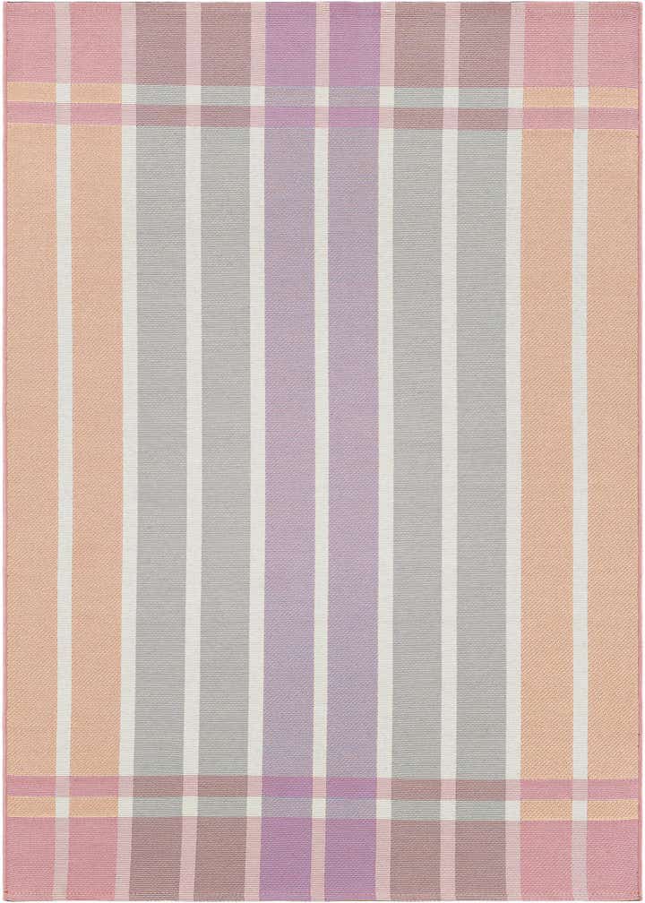 4' x 6' Easy-Clean Striped Indoor / Outdoor Rug