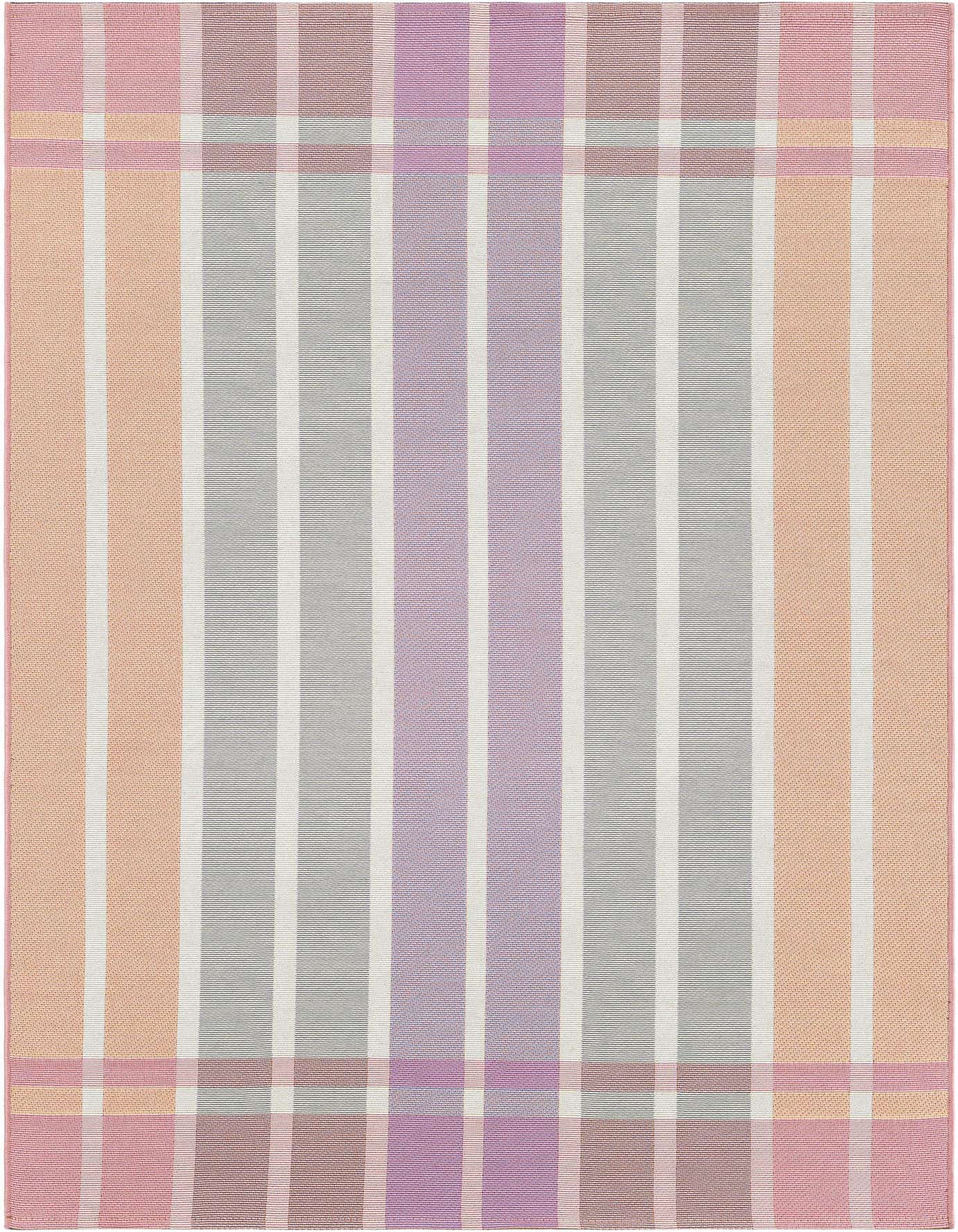 4' x 6' Easy-Clean Striped Indoor / Outdoor Rug
