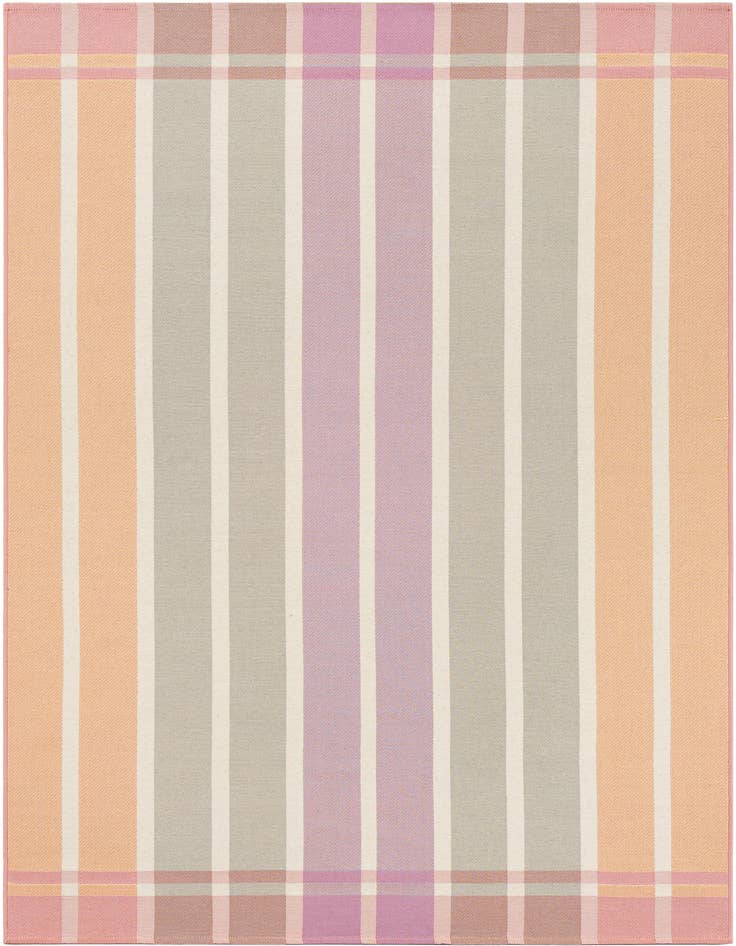 Detail image of 5' 3 x 8' Easy-Clean Striped Indoor / Outdoor Rug
