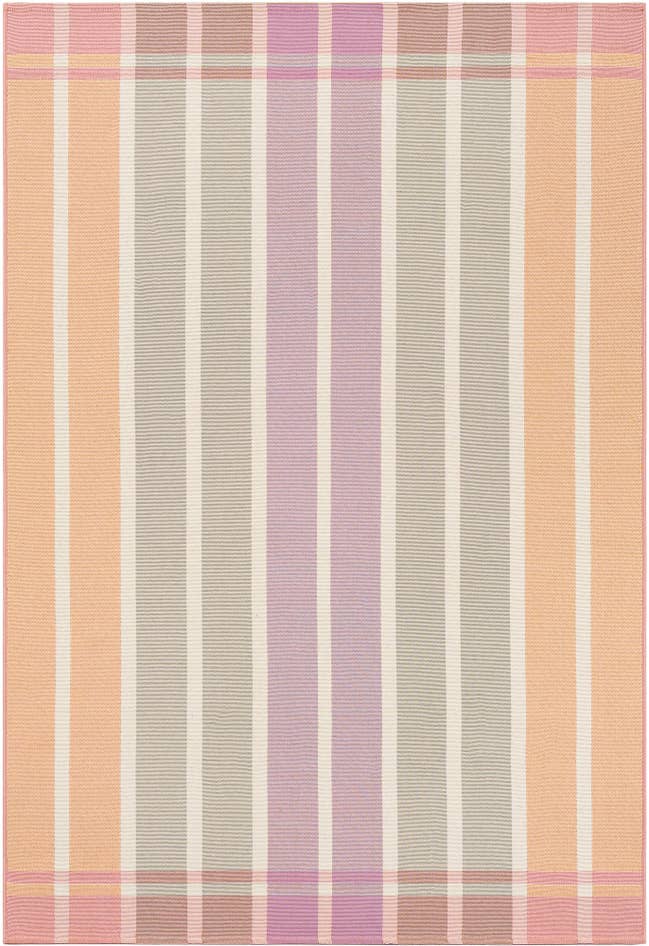 Detail image of 5' 3 x 8' Easy-Clean Striped Indoor / Outdoor Rug