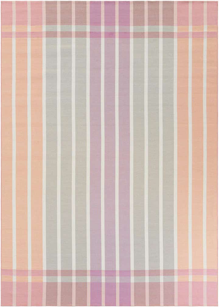 7' 10 x 10' Easy-Clean Striped Indoor / Outdoor Rug