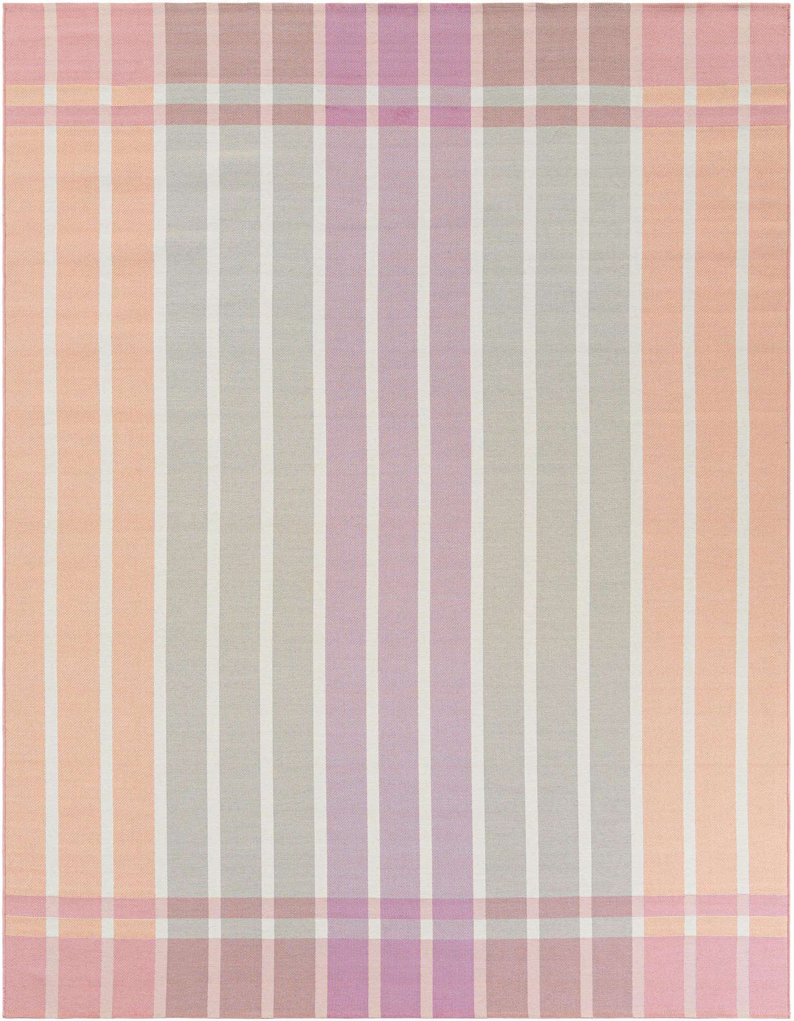 7' 10 x 10' Easy-Clean Striped Indoor / Outdoor Rug