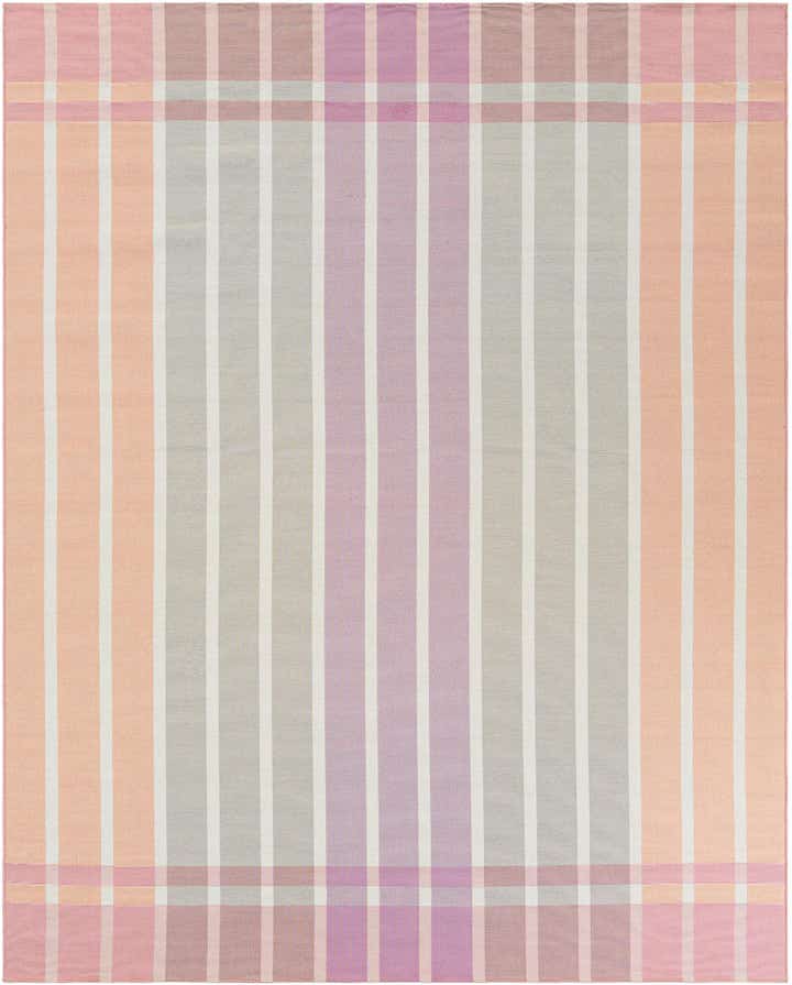 7' 10 x 10' Easy-Clean Striped Indoor / Outdoor Rug