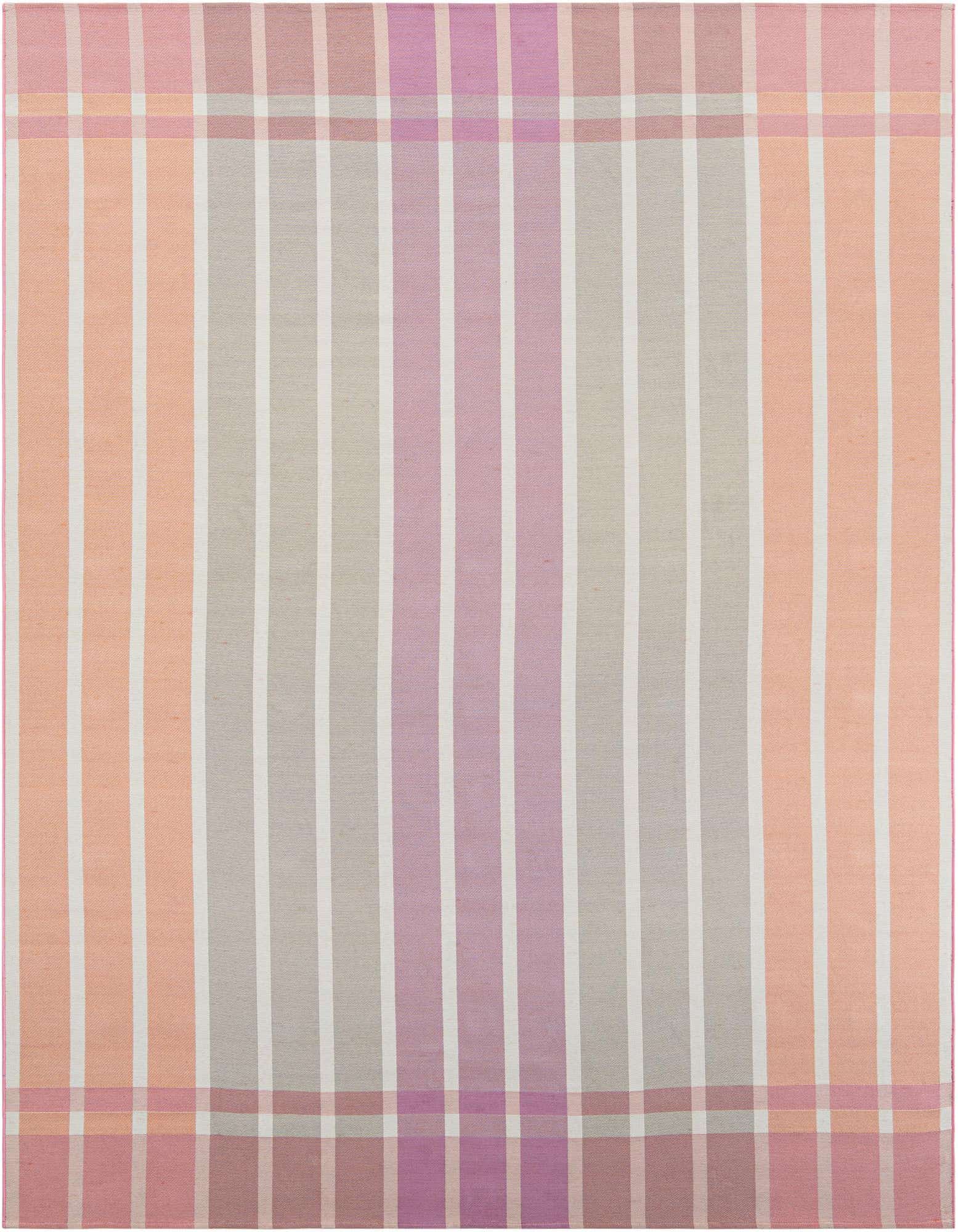 9' x 12' Easy-Clean Striped Indoor / Outdoor Rug