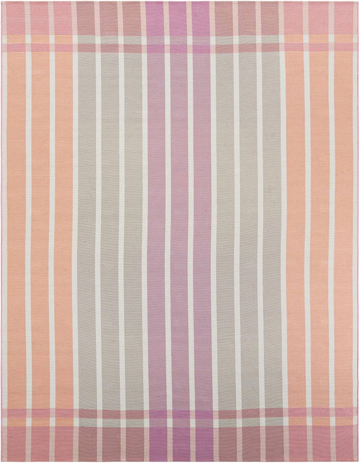 Detail image of 9' x 12' Easy-Clean Striped Indoor / Outdoor Rug
