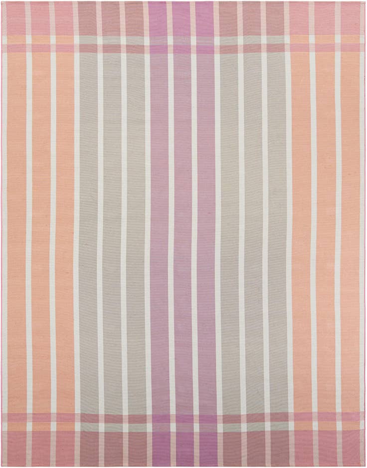 Detail image of 9' x 12' Easy-Clean Striped Indoor / Outdoor Rug