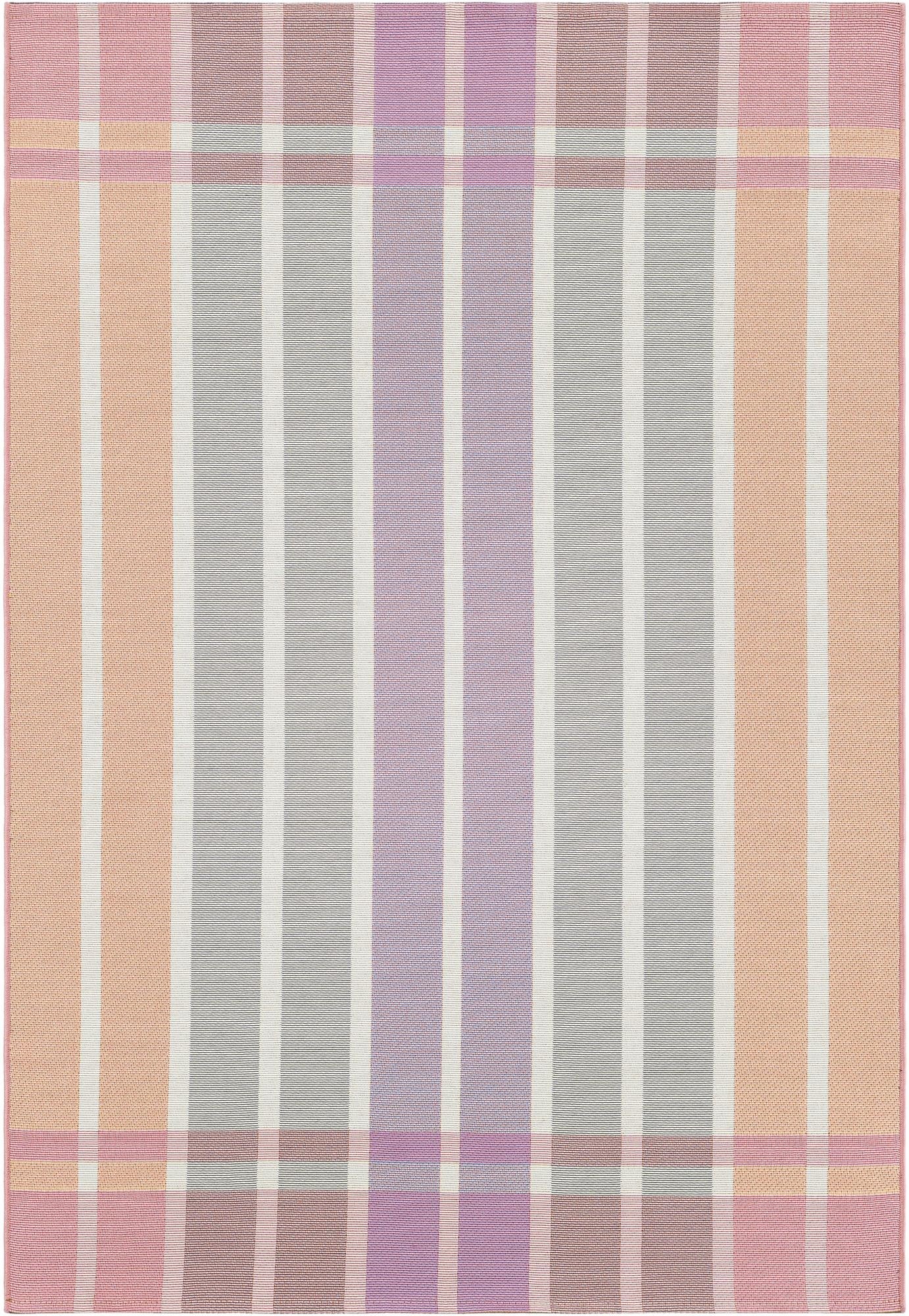 4' x 6'  Washable Striped Indoor / Outdoor Rug