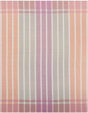 9' x 12' Easy-Clean Striped Indoor / Outdoor Rug