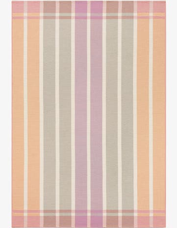 5' 3 x 8' Easy-Clean Striped Indoor / Outdoor Rug