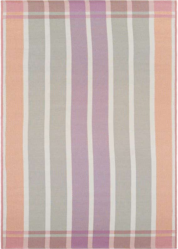 2' 7 x 10' Easy-Clean Striped Indoor / Outdoor Runner Rug