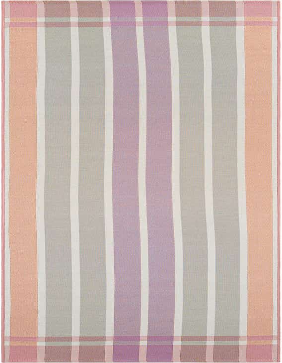 2' 7 x 10' Easy-Clean Striped Indoor / Outdoor Runner Rug