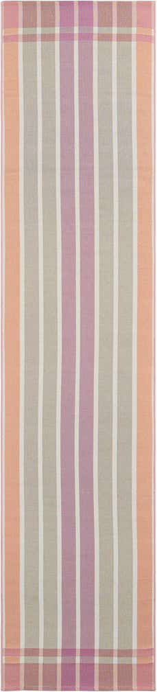 2' 7 x 12' Easy-Clean Striped Indoor / Outdoor Runner Rug