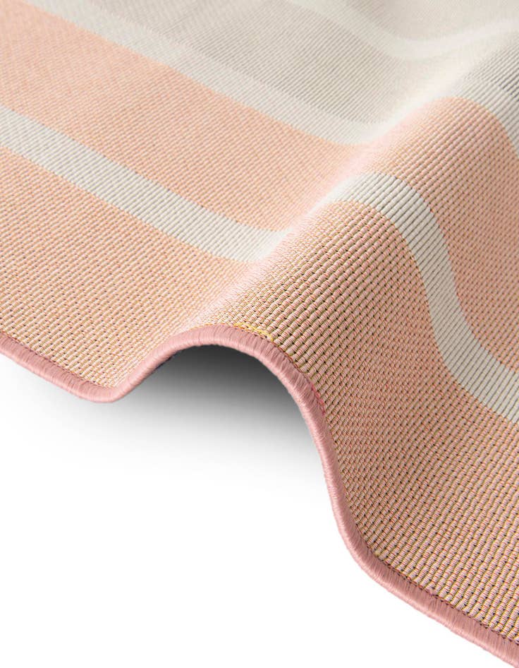 Detail image of 2' 7 x 10' Easy-Clean Striped Indoor / Outdoor Runner Rug