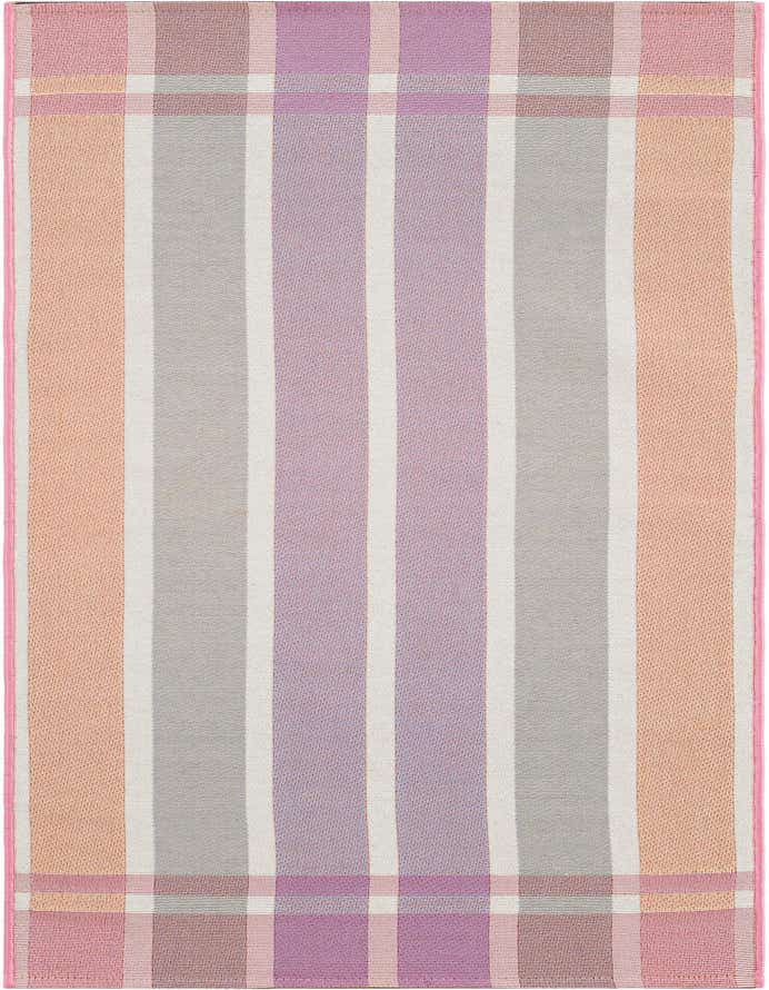 2' x 6' Easy-Clean Striped Indoor / Outdoor Runner Rug