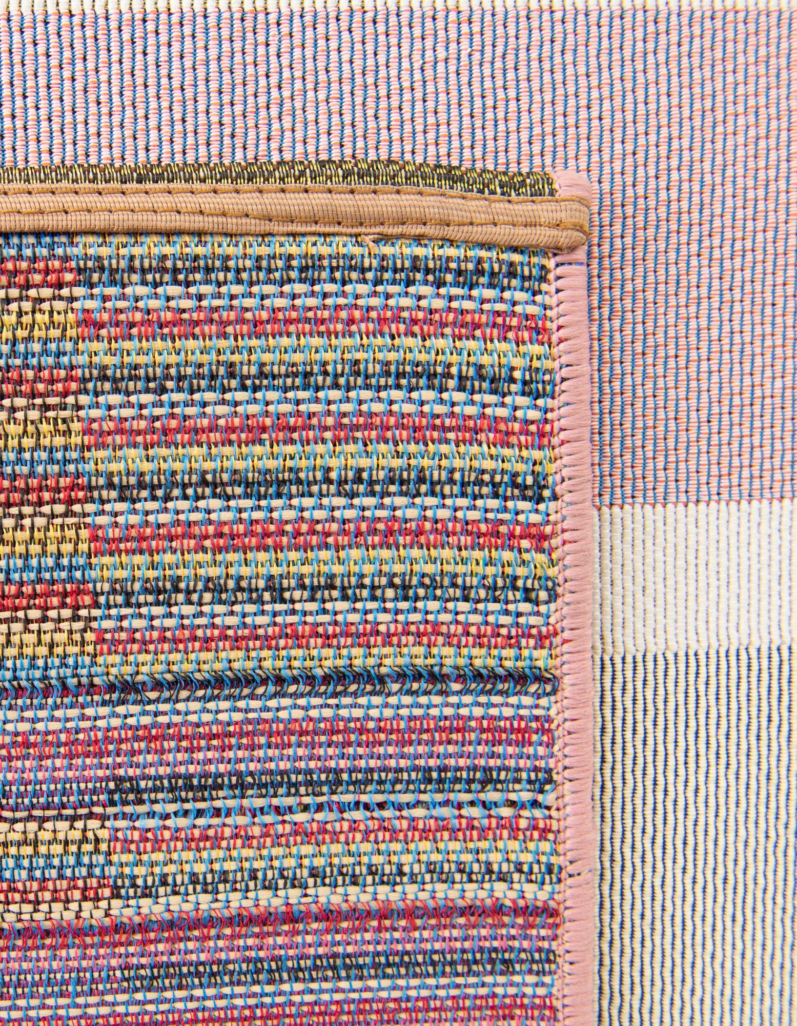 10' x 10' Easy-Clean Ribbon Indoor / Outdoor Square Rug