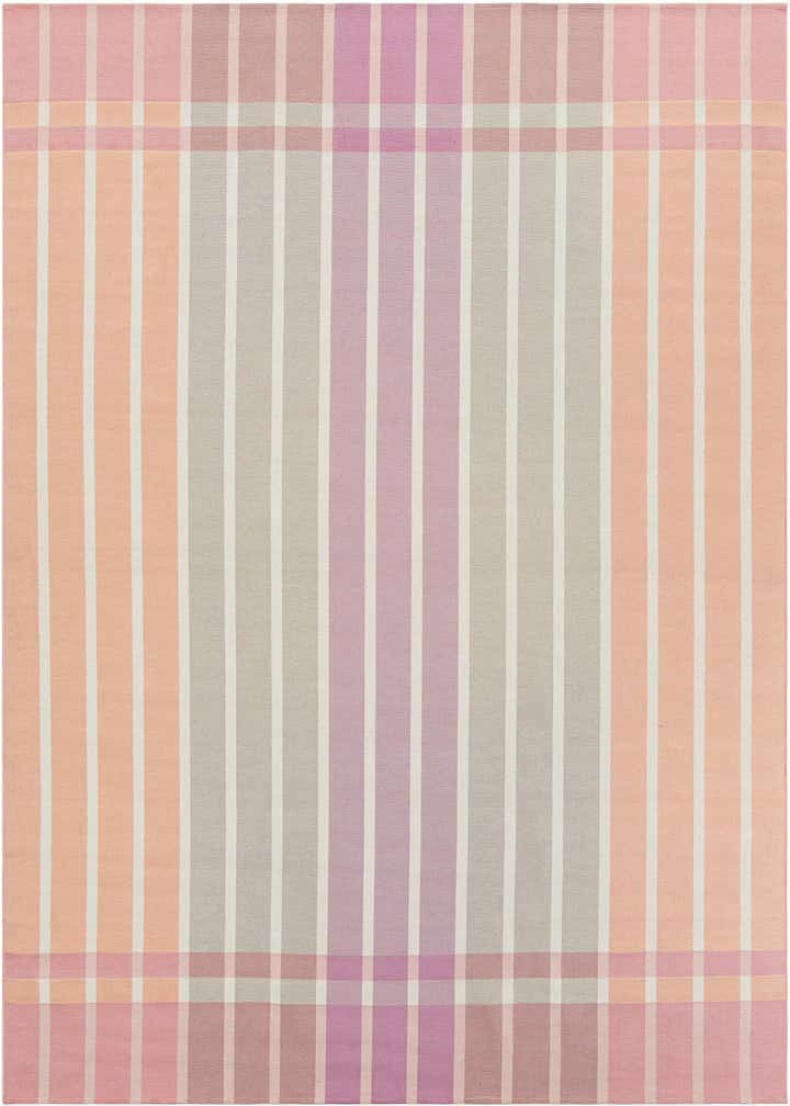 10' x 10' Easy-Clean Striped Indoor / Outdoor Square Rug