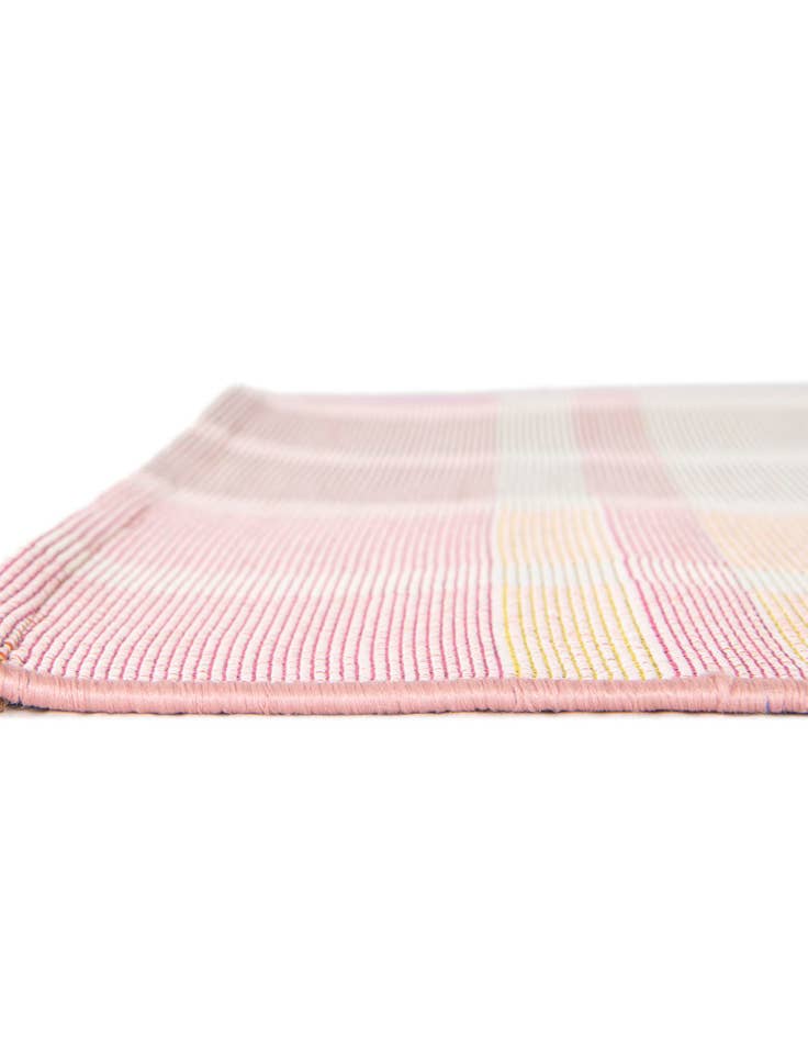 Detail image of 10' x 10' Easy-Clean Striped Indoor / Outdoor Square Rug