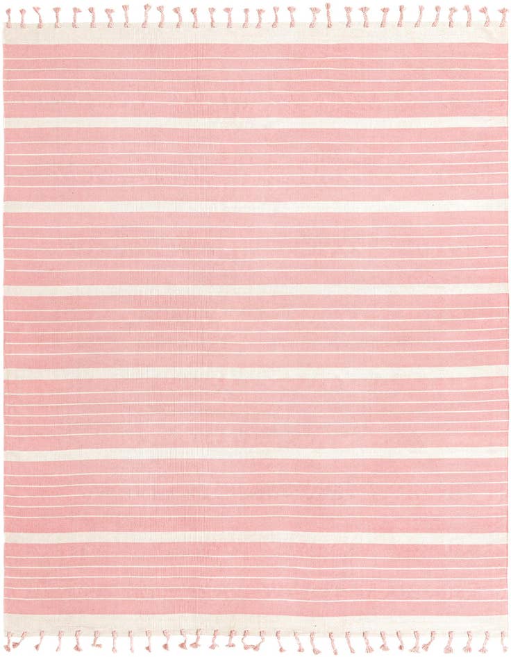 Detail image of 10' x 14' 1 Hand Woven Chindi Cotton Rug