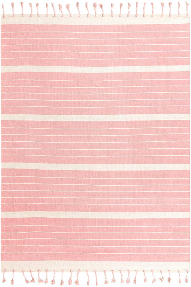 Detail image of 8' x 10' Hand Woven Chindi Cotton Rug