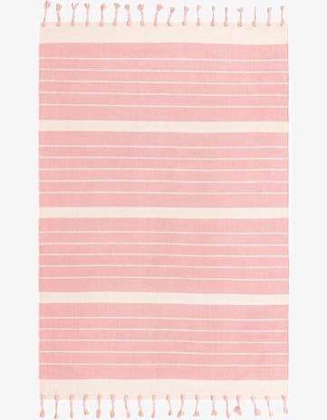 6' 1 x 9' Hand Woven Chindi Cotton Rug