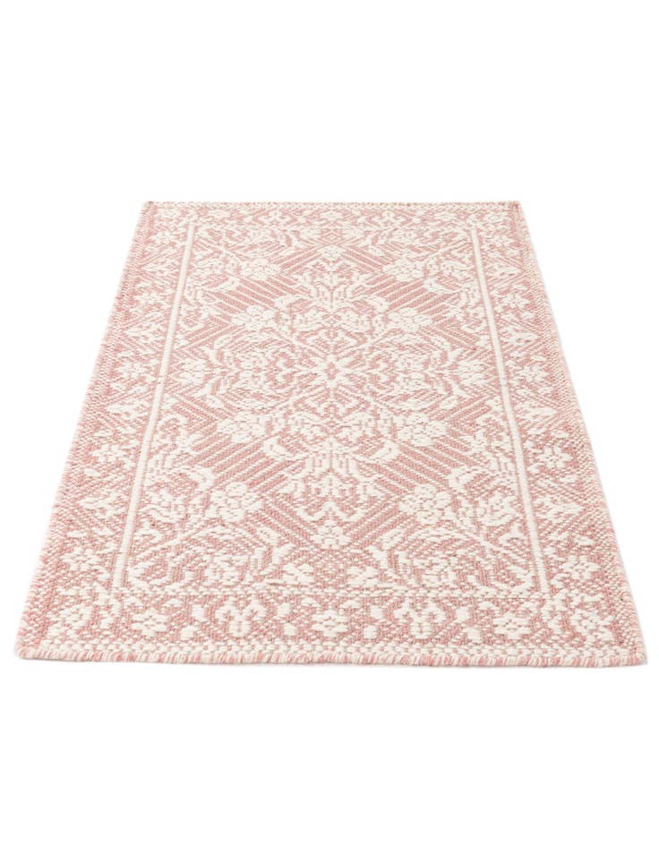 Detail image of 2' 4 x 3' 11  Hand Woven Lattice Wool Rug