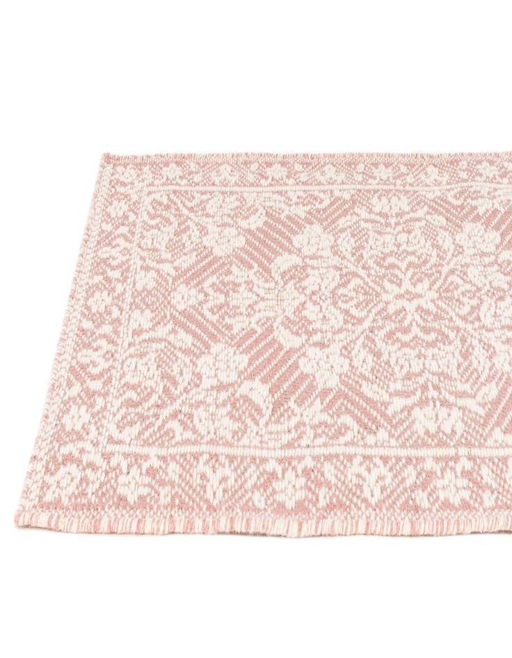 Detail image of 2' 4 x 3' 11  Hand Woven Lattice Wool Rug