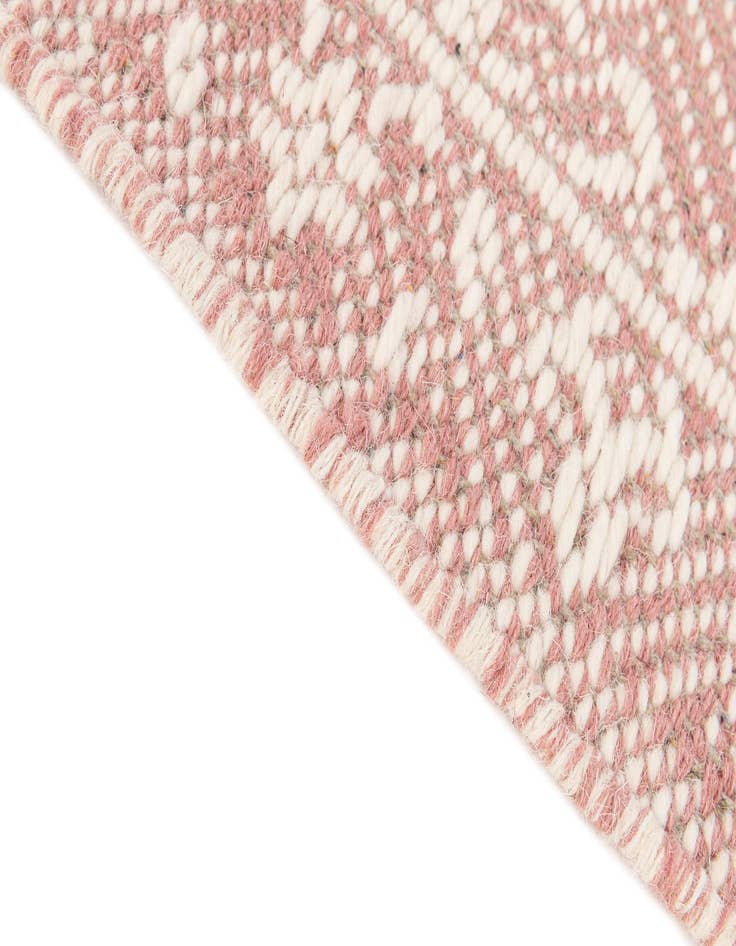 Detail image of 2' 4 x 3' 11  Hand Woven Lattice Wool Rug