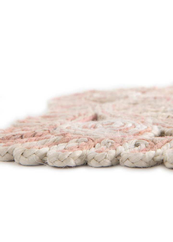 4' 1 x 4' 1 Handmade Braided Jute Round Rug