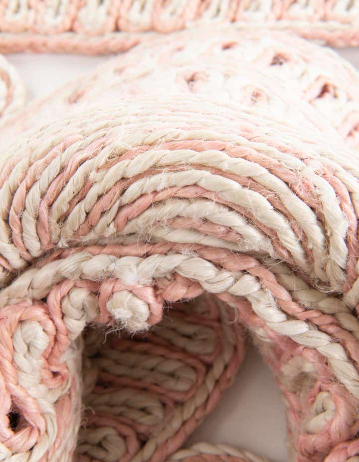 4' 1 x 4' 1 Handmade Braided Jute Round Rug