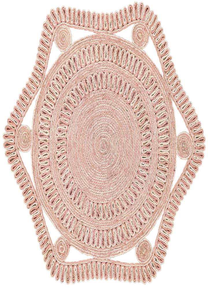 4' 1 x 4' 1 Handmade Braided Jute Round Rug