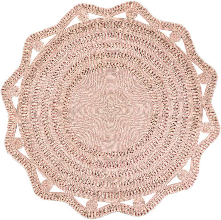 7' 10 x 7' 10 Handmade Braided Jute Round Rug