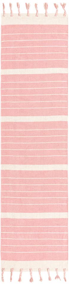 Detail image of 2' 7 x 12' Hand Woven Chindi Cotton Runner Rug