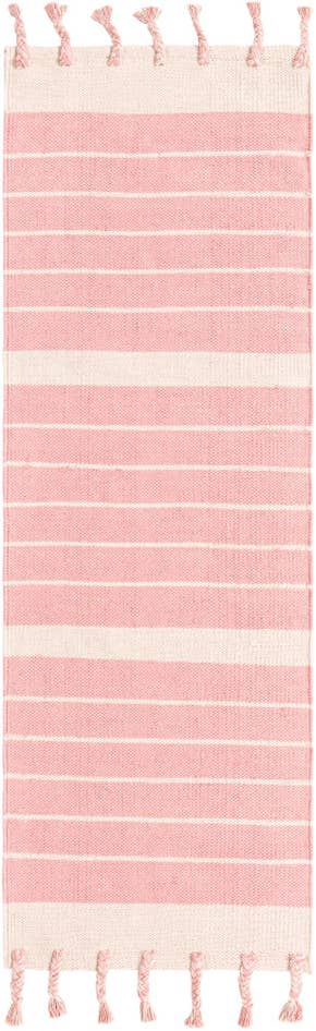 Detail image of 2' 2 x 6' 1 Hand Woven Chindi Cotton Runner Rug