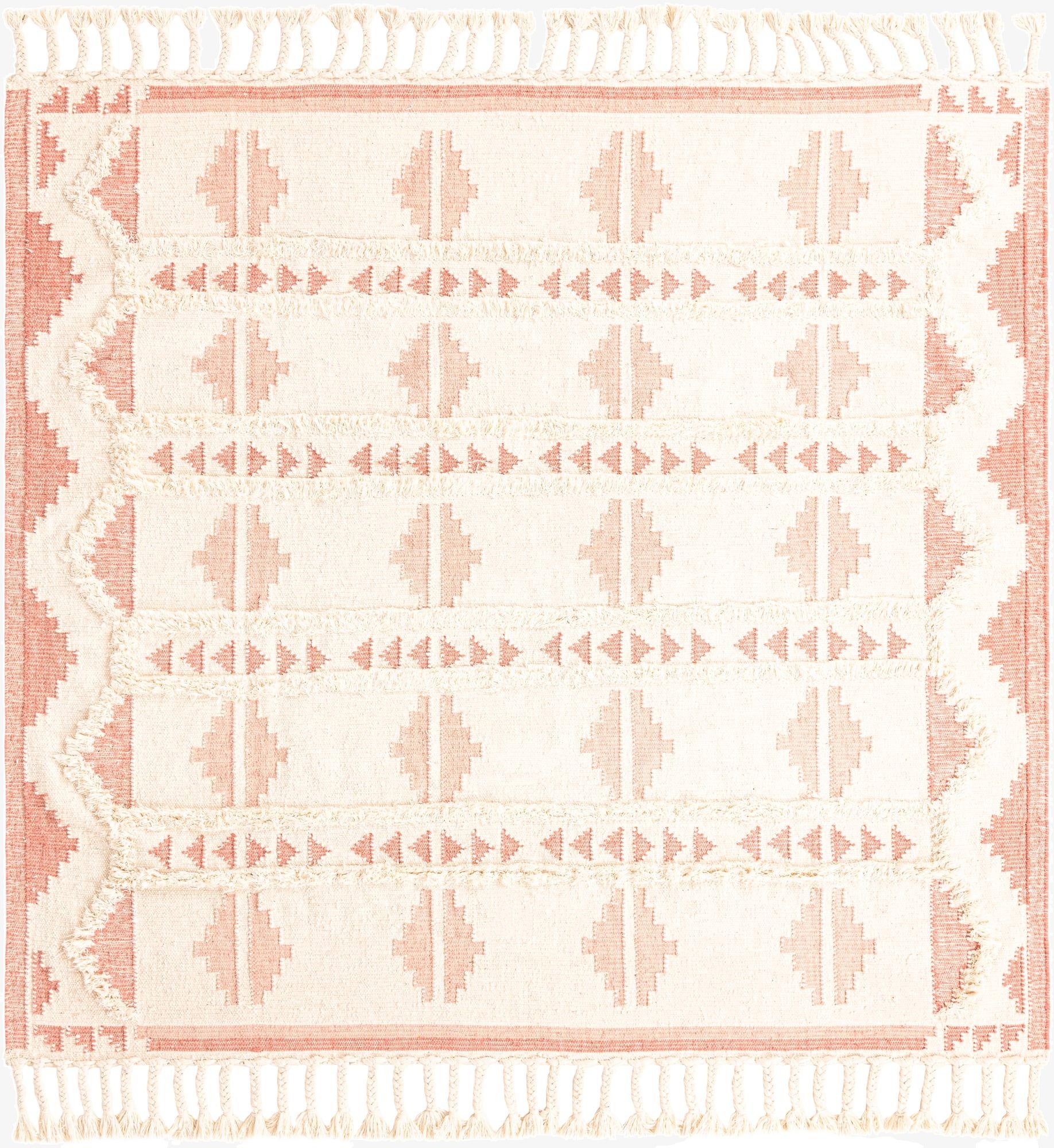 8' x 8'  Hand Woven Arizona Wool Square Rug