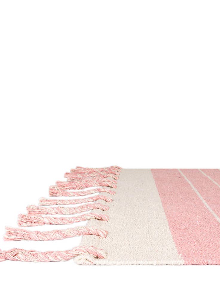 Detail image of 7' 1 x 7' 1 Hand Woven Chindi Cotton Square Rug
