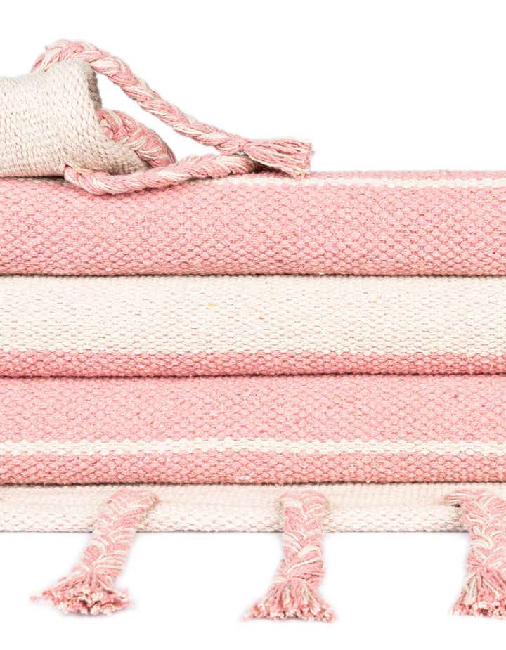 7' 1 x 7' 1 Hand Woven Chindi Cotton Square Rug