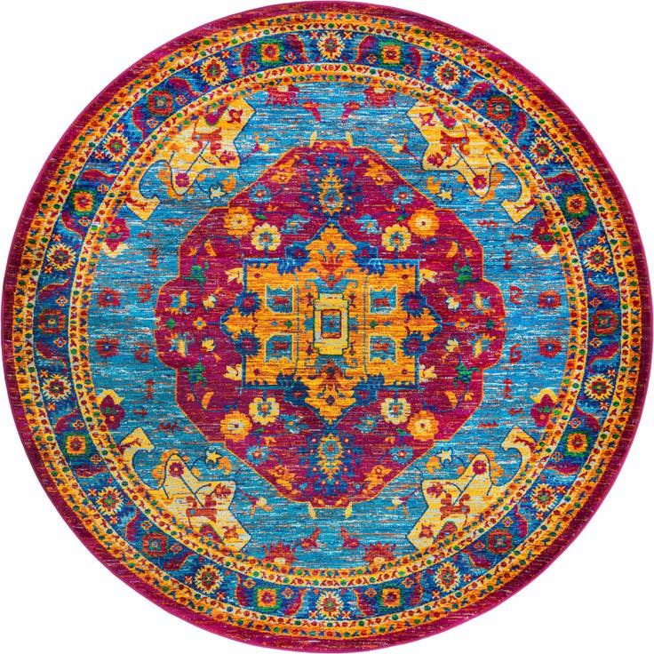 Detail image of 7' 10 x 7' 10 Calypso Round Rug