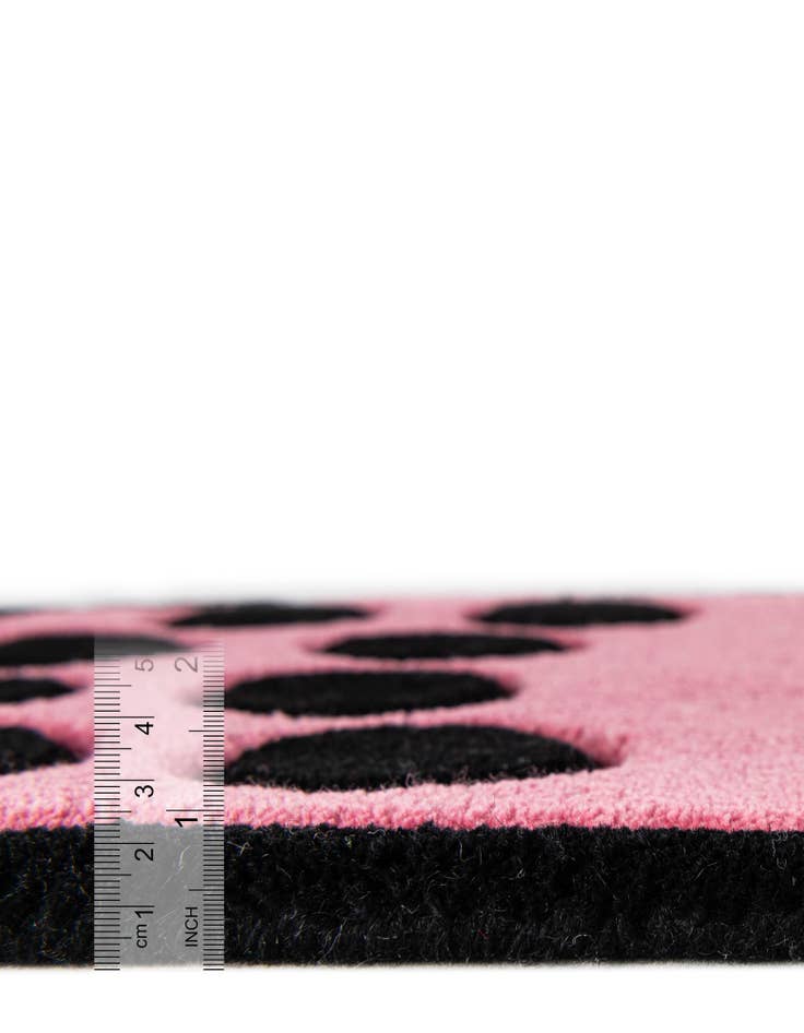 Detail image of 1' 7 x 3' 1 Happy Rugs Boba Tea Wool Freeform