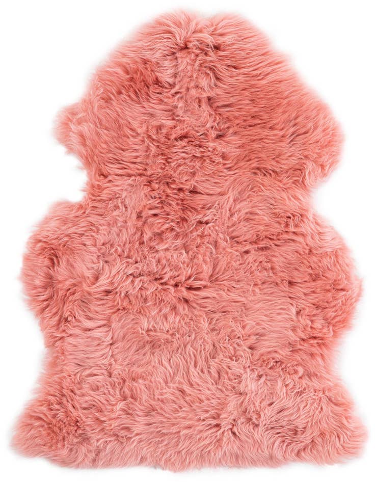 Detail image of 1' 10 x 3' Natural Sheepskin Freeform Rug
