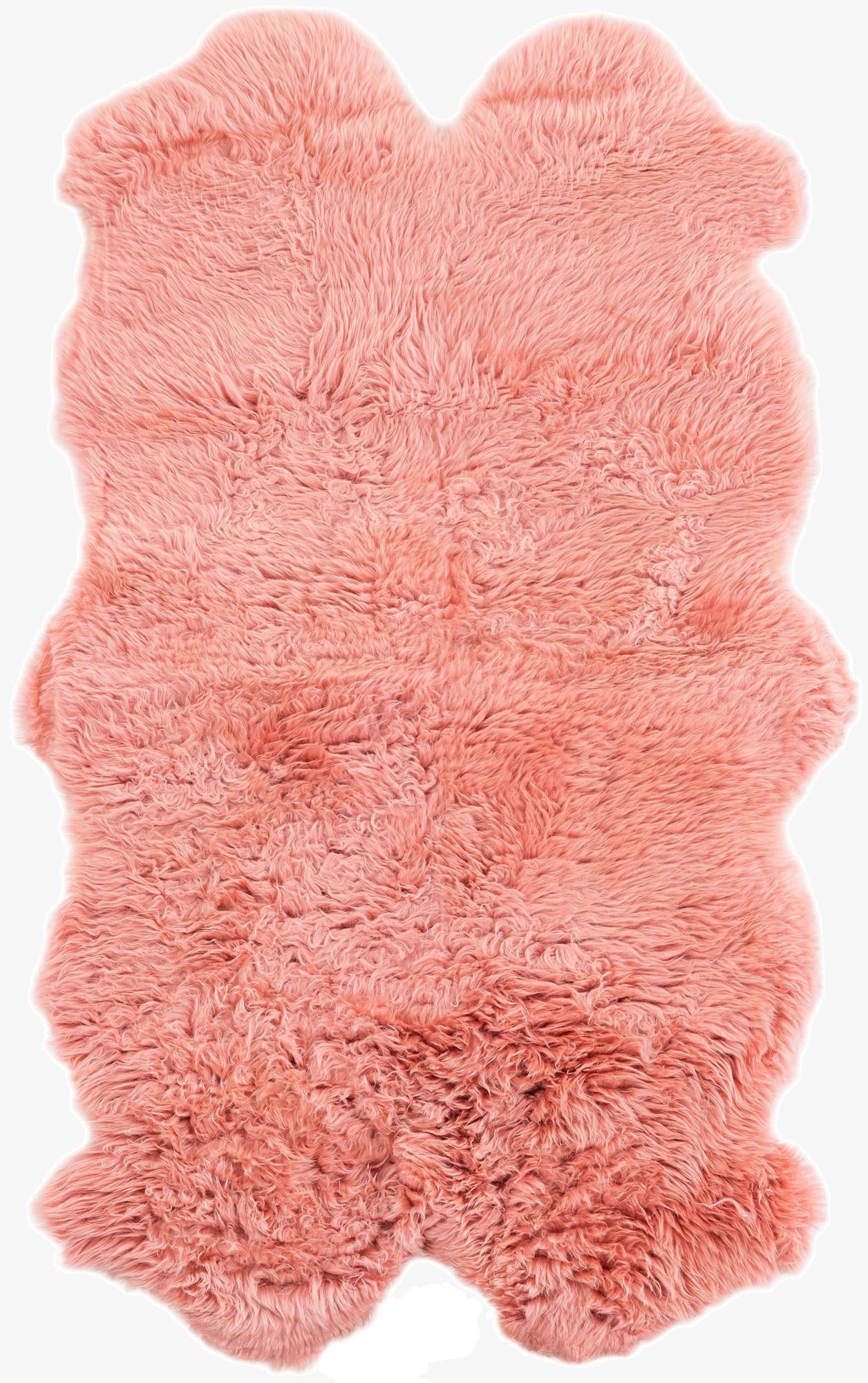 100cm x 183cm Natural Sheepskin Freeform Rug