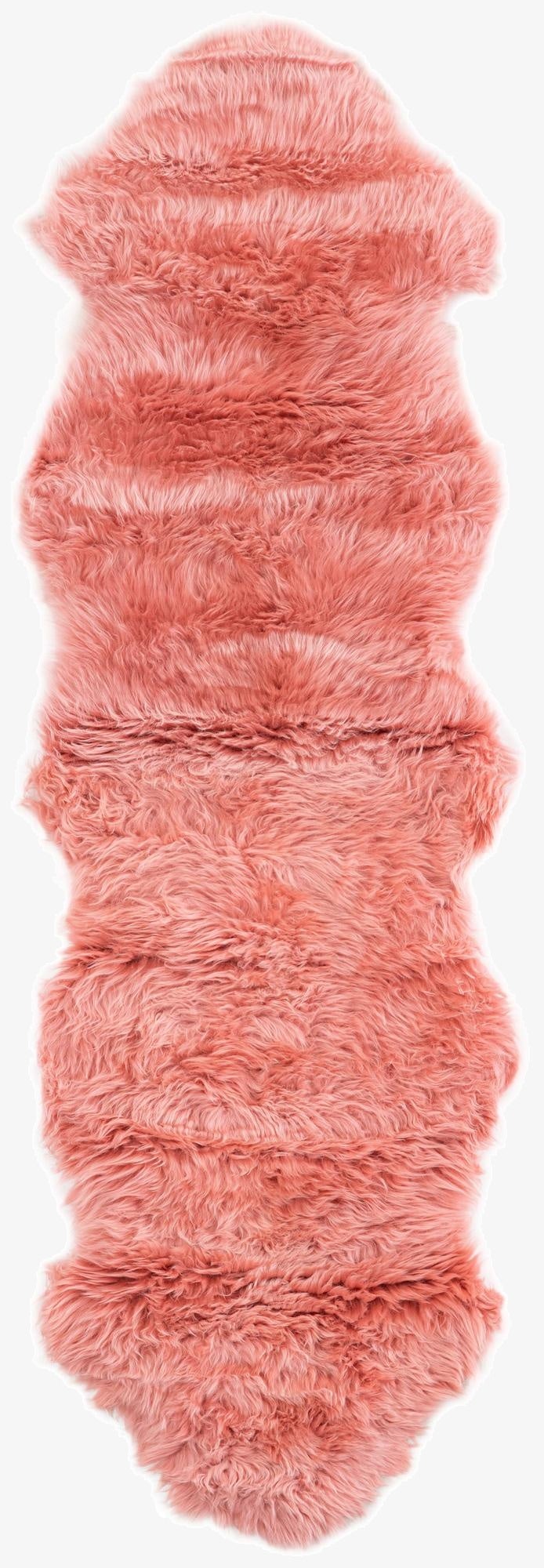 55cm x 183cm Natural Sheepskin Freeform Rug