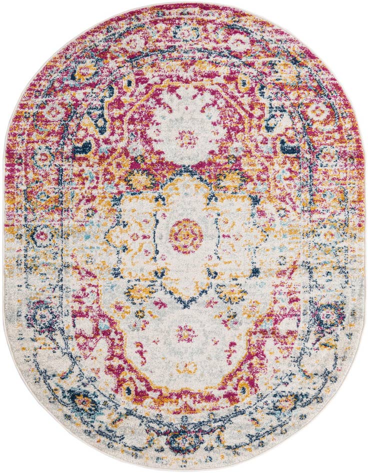 Detail image of 4' x 6' Madeline Vintage Oval Rug