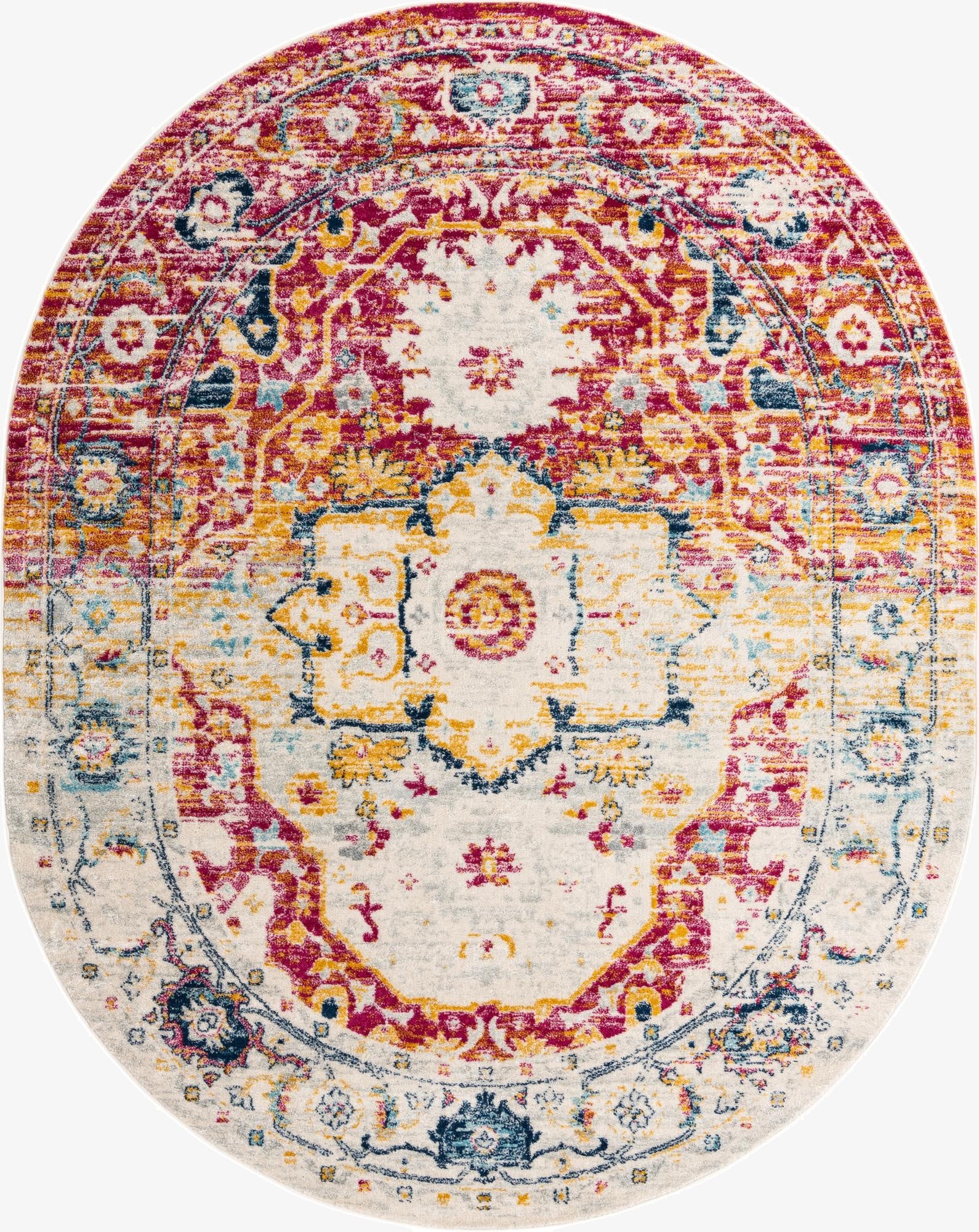 7' 10 x 10' Madeline Vintage Oval Rug