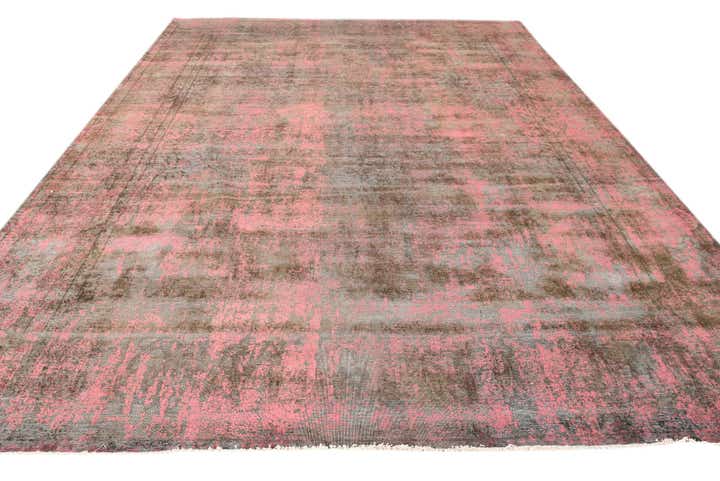 9' 6 x 12' 10 Hand Knotted Ultra Vintage Persian Wool Rug